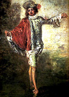 El Indiferente del pintor francés Watteau