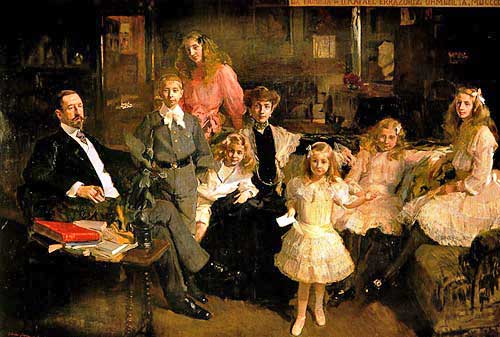 La familia de Errázuriz Urmeneta - Cuadro de Joaquín Sorolla