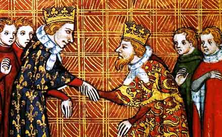 Homenaje del rey de Inglaterra a San Luis rey