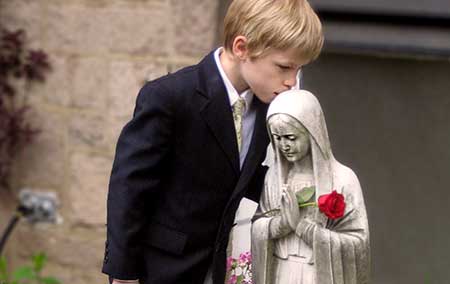 El niño protestante y la Virgen María